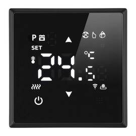 Терморегулятор Wi-Fi (механизм) Stekker Эмили RSW00-5119-05 250В 3500Вт черный уголь, soft touch 503