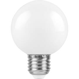 Лампа светодиодная Feron E27 3W 6400K Шар Матовая LB-375 25920