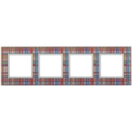 Рамка на 4 поста Эра Elegance 14-5104-00