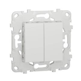 Выключатель двухклавишный Schneider Electric Unica New NU521118