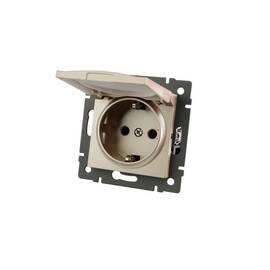 Механизм розетки влагозащищённый Arlight SCT-MCP-PL-GD-V (250V, 16A) 049837