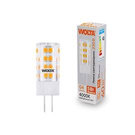 Светодиодная лампа WOLTA 5Вт 4000K G4 кукуруза матовая WSTD-JC-220V5W4KG4-C