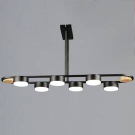 Подвесная люстра Reluce 02760-0.3-06 BK+WOOD GX53