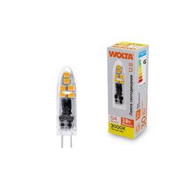 Светодиодная лампа WOLTA 3Вт 3000K G4 матовая WSTD-JC-12V3W3KG4-P