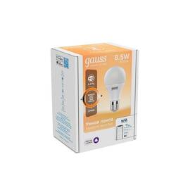 Лампа светодиодная диммируемая Gauss Smart Home E27 8,5W 2700K матовая 1050112