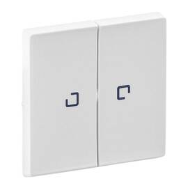 Лицевая панель Legrand Valena Life выключателя двухклавишного с подсветкой белая 755220