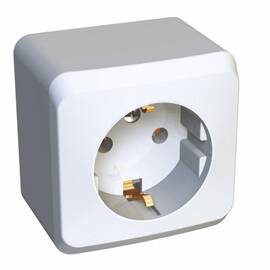 Розетка 2К+З Systeme Electric Этюд 16A 250V белая PA16-003B
