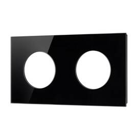 Рамка стеклянная на 2 поста Arlight FRM-GLARE-GC-2-BK 043836