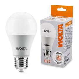 Светодиодная лампа WOLTA 12Вт 4000К E27 груша матовая 25S60BL12E27