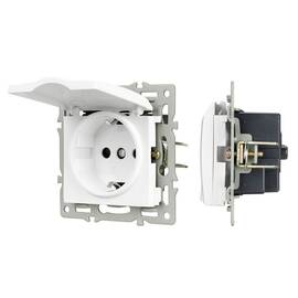 Механизм розетки влагозащищённый Arlight SCT-MCP-PL-WH (250V, 16A) 043745