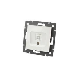 Механизм компьютерной розетки Arlight SCT-MPC1-PL-WH-V (RJ-45, CAT6) 049842