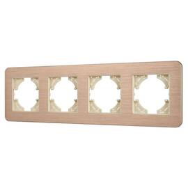 Рамка на 4 поста алюминиевая Arlight FRM-AKIRY-AL-4-GD 049733