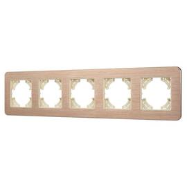 Рамка на 5 постов алюминиевая Arlight FRM-AKIRY-AL-5-GD 049736