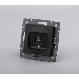 Механизм компьютерной розетки Arlight SCT-MPC1-PL-BK-V (RJ-45, CAT6) 049847