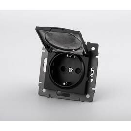 Механизм розетки влагозащищённый Arlight SCT-MCP-PL-BK-V (250V, 16A) 049835
