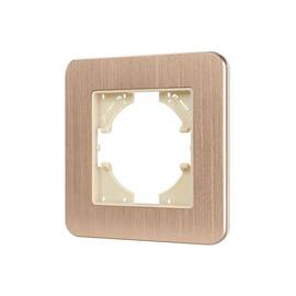 Рамка алюминиевая на 1 пост Arlight FRM-AKIRY-AL-1-GD 049683
