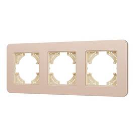 Рамка на 3 поста алюминиевая Arlight FRM-AKIRY-SFAL-3-GD 049742