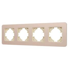 Рамка на 4 поста алюминиевая Arlight FRM-AKIRY-SFAL-4-GD 049745