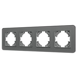 Рамка на 4 поста стеклянная Arlight FRM-OMALI-GS-4-GR 049702