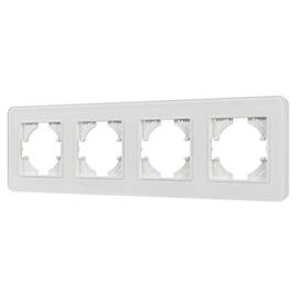 Рамка на 4 поста стеклянная Arlight FRM-OMALI-SFGS-4-WH 049716