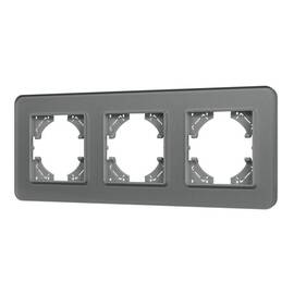 Рамка на 3 поста стеклянная Arlight FRM-OMALI-SFGS-3-GR 049714