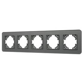 Рамка на 5 постов стеклянная Arlight FRM-OMALI-SFGS-5-GR 049722