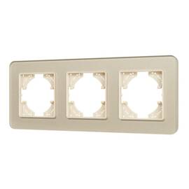 Рамка на 3 поста стеклянная Arlight FRM-OMALI-SFGS-3-GD 049715