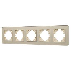 Рамка на 5 постов стеклянная Arlight FRM-OMALI-SFGS-5-GD 049723