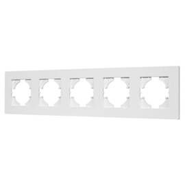 Рамка на 5 постов пластиковая Arlight FRM-PERIO-PL-5-WH 049762