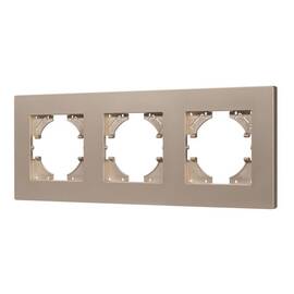 Рамка на 3 поста пластиковая Arlight FRM-PERIO-PL-3-GD 049757