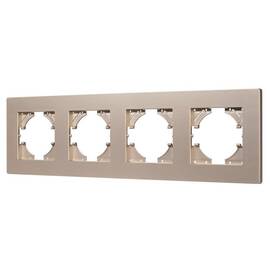 Рамка на 4 поста пластиковая Arlight FRM-PERIO-PL-4-GD 049761