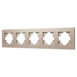 Рамка на 5 постов пластиковая Arlight FRM-PERIO-PL-5-GD 049765