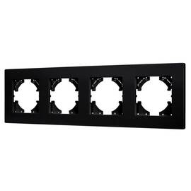 Рамка на 4 поста пластиковая Arlight FRM-PERIO-PL-4-BK 049759