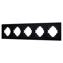 Рамка на 5 постов пластиковая Arlight FRM-PERIO-PL-5-BK 049763