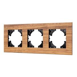 Рамка на 3 поста из натурального дерева Arlight FRM-XSILO-WD-3-SNL 051276