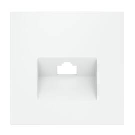 Накладка для розетки компьютерной RJ45 кат.6 Voltum S70 (белый матовый) VLS001302