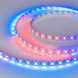 Светодиодная лента Arlight 9,3W/m 60LED/m 5060SMD разноцветная 5M SPI-B60-10mm 12V RGB-PX1-RAM 03343
