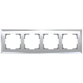 Рамка на 4 поста Werkel Diamant зеркальный W0041220 4690389158858