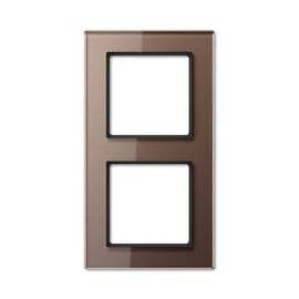 Рамка 2-постовая Jung A creation стекло мокка AC582GLMO