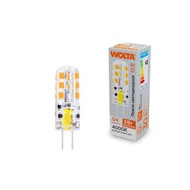 Светодиодная лампа WOLTA 3Вт 4000K G4 матовая WSTD-JC-12V3W4KG4-S