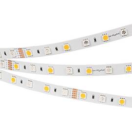 Светодиодная влагозащищенная лента Arlight 14,4W/m 60LED/m 5060SMD разноцветный/теплый белый 5M 0341