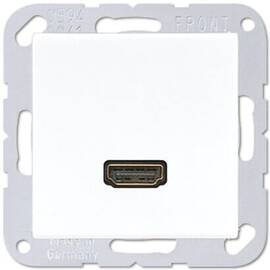Розетка HDMI одинарная Jung A 500 белая MAA1112WW