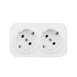 Розетка 2х2К+З Legrand Quteo 16A 250V белая 782233