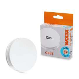 Светодиодная лампа WOLTA 12Вт 6500K GX53 матовая 25W75R12GX53