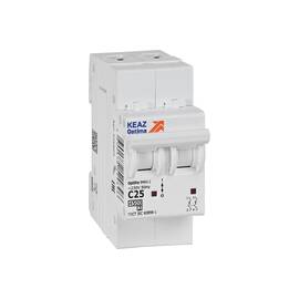 Выключатель автоматический двухполюсный 25А C 4,5кА AC OptiDin BM63-2C25-4,5-УХЛ3