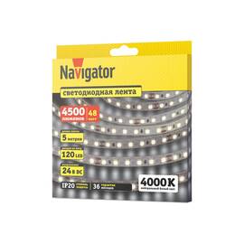Светодиодная лента Navigator 95 301 NLS-2835W120-9.6-IP20-24V 5м 95301