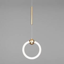 Подвесной светодиодный светильник Eurosvet Rim 90165/1 золото