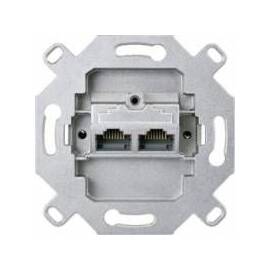 Jung Розетка универсальная телефон/компьютер (RJ45) 2-ная, (экранированная) кат. 6 Механизм EPUAE8-8UPOK6