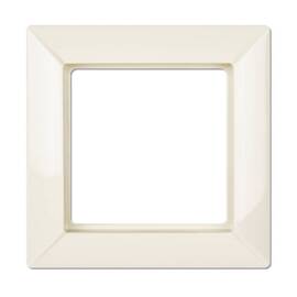 Jung Рамка 1-местная для вертикальной и горизонтальной установки. Серия- Eco Profi. Материал- термопласт. Цвет- слоновая кость. EP481