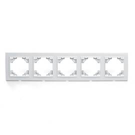 Рамка 5-постовая Stekker Эрна белый PFR00-9005-01 39620